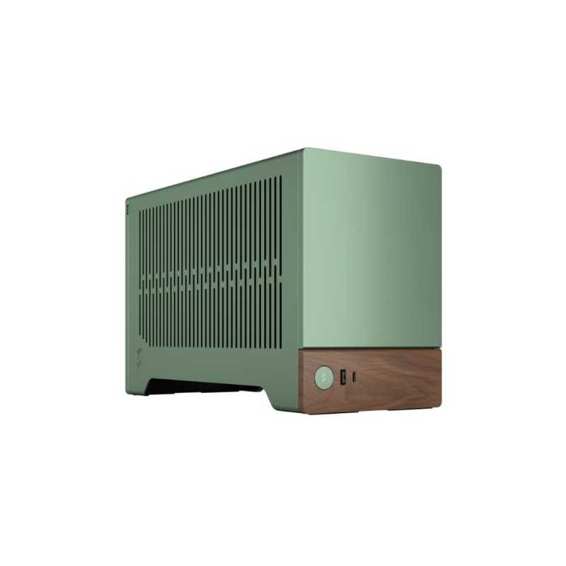 Fractal Design Terra Jade SFF PC Case, Mini ITX, Walnut Front, Anodized Aluminium Exterior, 322mm GPU Support, Requires SFX/SFX-