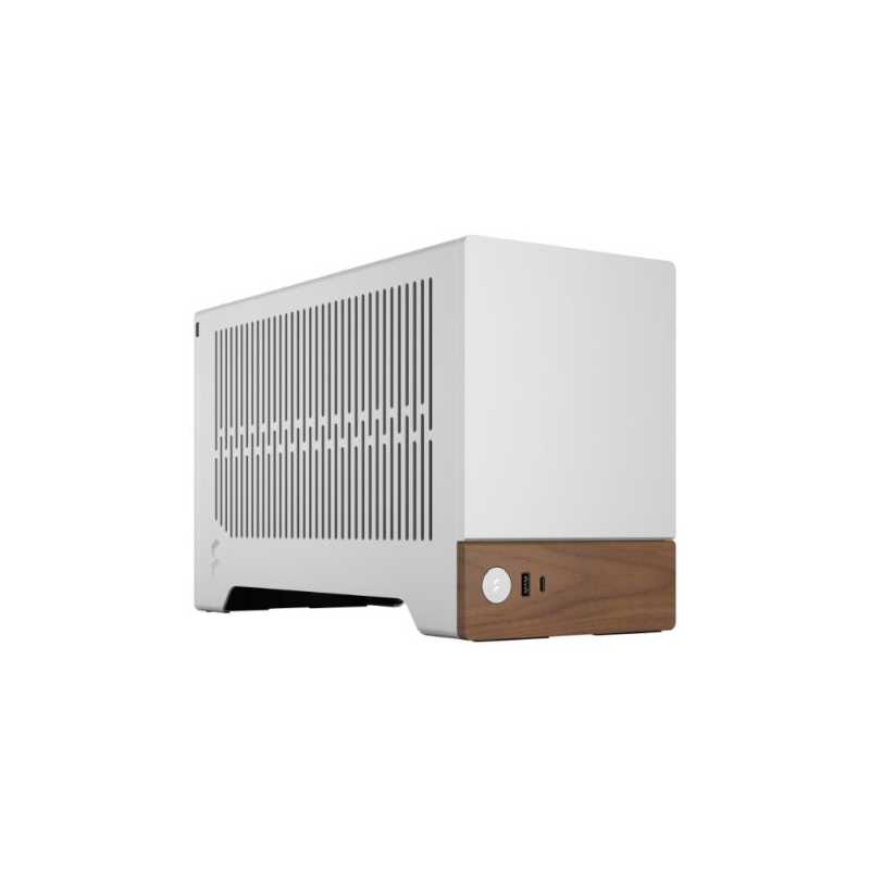 Fractal Design Terra Silver SFF PC Case, Mini ITX, Walnut Front, Anodized Aluminium Exterior, 322mm GPU Support, Requires SFX/SF