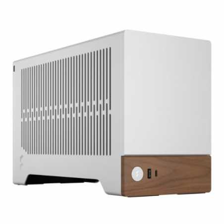 Fractal Design Terra Silver SFF PC Case, Mini ITX, Walnut Front, Anodized Aluminium Exterior, 322mm GPU Support, Requires SFX/SF