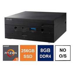 Spire Mini PC, Asus PN51 Case, Ryzen 5 5600H, 8GB 3200MHz, 256GB SSD, 2.5G LAN, AC Wi-Fi, HDMI, DP, USB-C, VESA Mountable, No Op