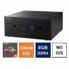 Spire Mini PC, Asus PN51 Case, Ryzen 5 5600H, 8GB 3200MHz, 256GB SSD, 2.5G LAN, AC Wi-Fi, HDMI, DP, USB-C, VESA Mountable, No Op