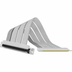 CoolerMaster Riser Cable PCIe 4.0 x16, Gold Plated, White, 300mm