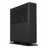 Fractal Design Ridge (Black) SFF Console-Type Case, Mini ITX, Requires SFX/SFX-L PSU, 2 Fans, PCIe 4.0 Riser Card, USB-C, Horizo