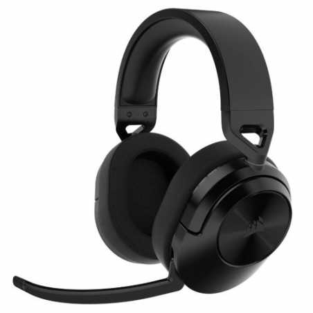 Corsair HS55 Wireless Lightweight Gaming Headset, 2.4GHz/Bluetooth, 24hrs Battery, 7.1 Surround, Flip-To-Mute Mic, Memory Foam, 