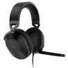 Corsair HS65 Surround Gaming Headset, 3.5mm Jack (USB Adapter), 7.1 Surround, Flip-To-Mute Mic, SoundID Customisation, Carbon 