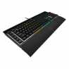 Corsair K55 RGB PRO Membrane Gaming Keyboard, USB, 5-Zone RGB, 12-Key Rollover, Anti-Ghosting, 6 Macros, IP42