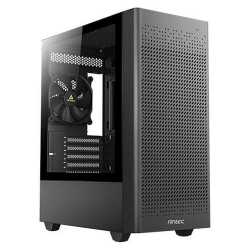 Antec NX500M Gaming Case w/ Glass Window, Micro ATX, 1 Fan, Mesh Front, 360mm Radiator Support, USB-C, Black