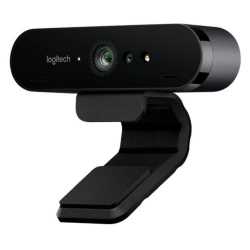 Logitech BRIO 500 4K UHD 13MP HDR Webcam, USB-A, Light Correction, Privacy Shutter, Noise-Cancelling Mics, Windows Hello Support