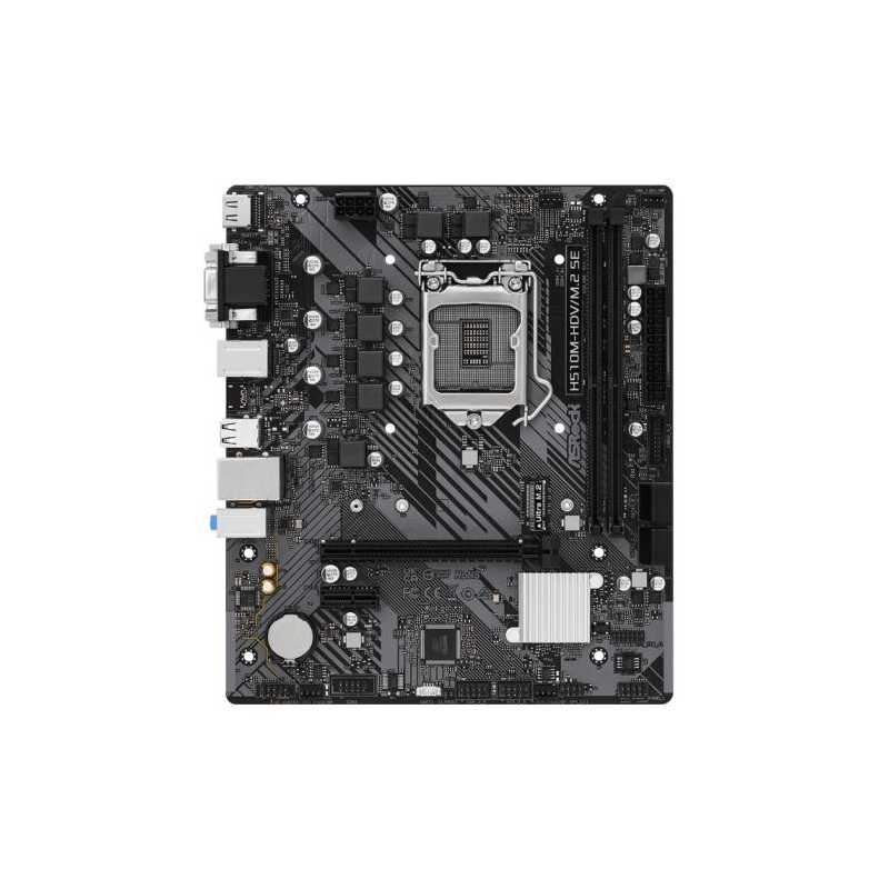 Asrock H510M-HDV/M.2 SE, Intel H510, 1200, Micro ATX, 2 DDR4, VGA, DVI, HDMI, M.2