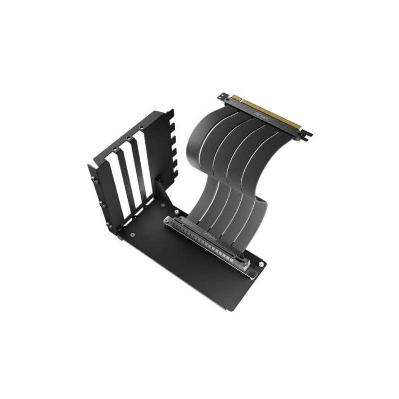 Antec 200mm PCIe 4.0 Riser Cable with Bracket, 180° Mount, Black
