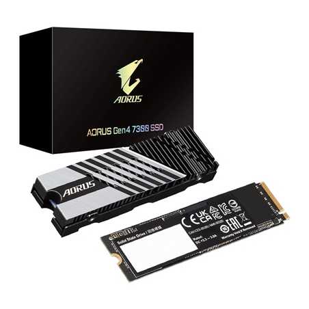 Gigabyte AORUS Gen4 7300 (AG4731TB) 1TB, NVMe M.2, PCIe 4.0, Read 7300MB/s, Write 6000MB/s