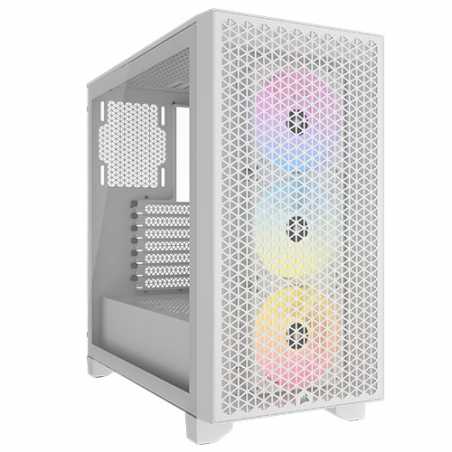 Corsair 3000D RGB Airflow Gaming Case w/ Glass Window, ATX, 3x AR120 RGB Fans, GPU Cooling, 3-Slot GPU Support, High-Airflow Fro