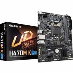 Gigabyte H470M K Motherboard, Intel Socket 1200, 10th/11th Gen, 1x PCIe 3.0 x16, 1 x PCIe 3.0 M.2, Mini ATX, USB 3.2, 1Gbps LAN,