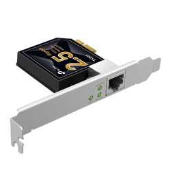 TP-LINK (TX201) 2.5 Gigabit PCIe Network Adapter, Backwards Compatible, Low-Profile & Full-Height Brackets
