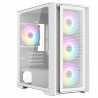 CiT Vento Gaming Case w/ Glass Side, Micro ATX, Mesh Front, 4 ARGB Fans, ARGB Hub, LED Button, 280mm Radiator & 320mm GPU Suppor