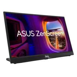 Asus 17.3" Portable IPS Monitor (ZenScreen MB17AHG), 1920 x 1080, 144Hz, USB-C, HDMI, Auto-Rotate, SmoothMotion Tech, L-Shaped 