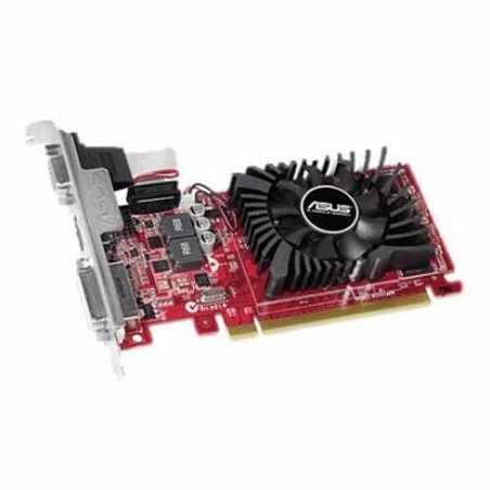 Asus Radeon R7 240, 4GB DDR3, PCIe3, VGA, DVI, HDMI, 820MHz Clock, Low Profile (Bracket Included), Overclocked