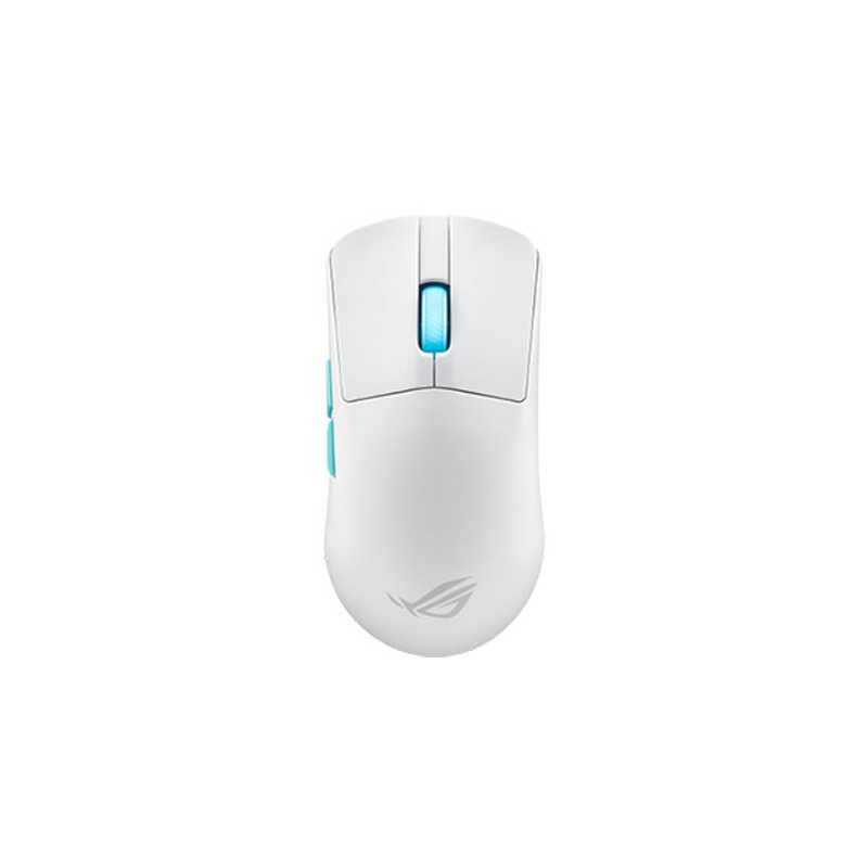 Asus ROG Harpe Ace Aim Lab Edition Gaming Mouse, Wireless/Bluetooth/USB, Synergistic Software, RGB, Mouse Grip Tape, White