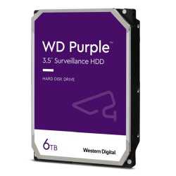 WD 3.5", 6TB, SATA3, Purple Surveillance Hard Drive, 256MB Cache, OEM