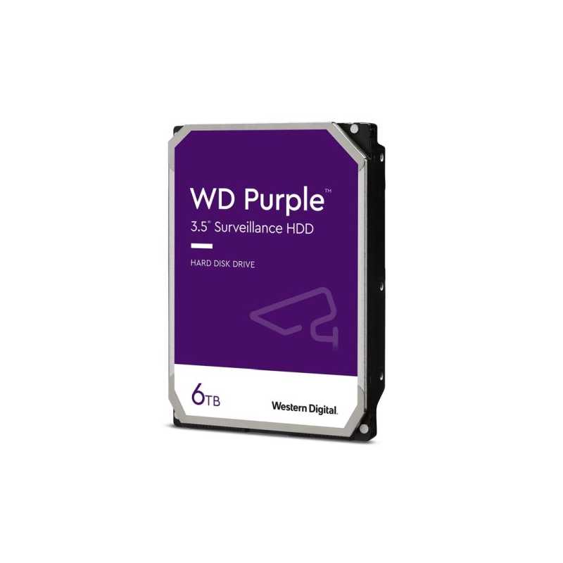 WD 3.5", 6TB, SATA3, Purple Surveillance Hard Drive, 256MB Cache, OEM