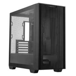 Asus Prime A21 Gaming Case w/ Glass Window, Micro ATX, Mesh Front, 380mm GPU & 360mm Radiator Support, Black