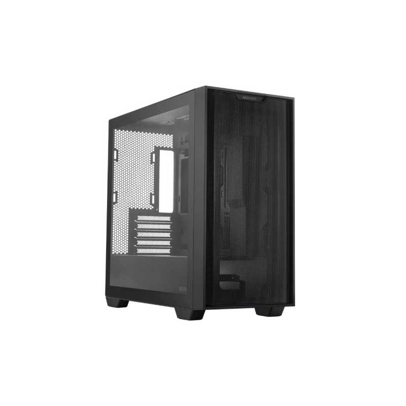 Asus Prime A21 Gaming Case w/ Glass Window, Micro ATX, Mesh Front, 380mm GPU & 360mm Radiator Support, Black