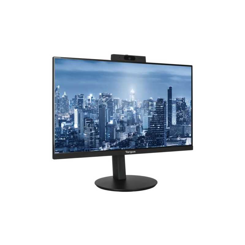 Targus 24" USB-C FHD Docking Monitor (DM4240PEUZ), Fully Adjustable, 100W PD, 2MP Webcam, HDMI, DP, USB, GB LAN, Speakers, VESA