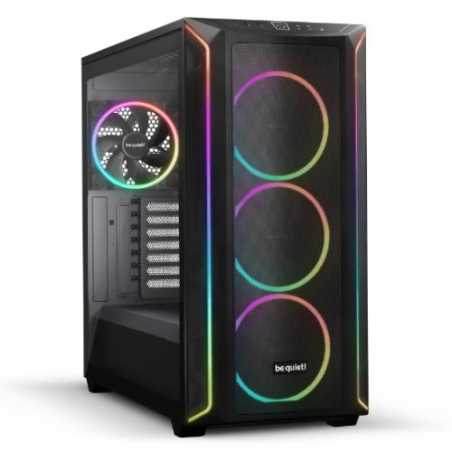 Be Quiet! Shadow Base FX RGB Gaming Case w/ Glass Window, E-ATX, ARGB Front Strips & Controller, 4x ARGB Fans, Mesh Airflow, USB