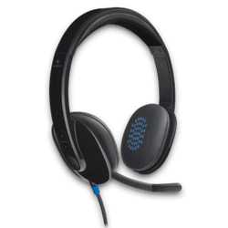 Logitech H540 Headset, Boom Microphone, On Ear Controls, Padded, USB, OEM