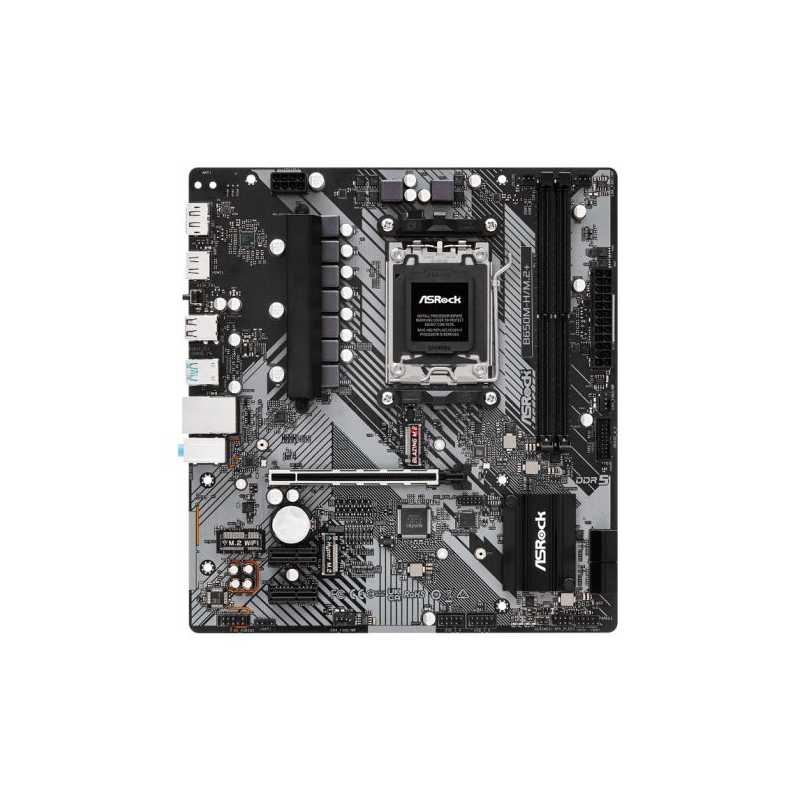 Asrock B650M-H/M.2+, AMD B650, AM5, Micro ATX, 2 DDR5, HDMI, DP, GB LAN, PCIe4, 2x M.2