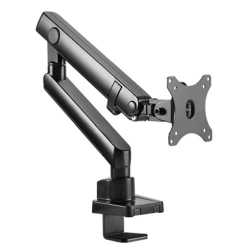 Icy Box IB-MS313-T Single Monitor Arm, up to 32" Monitors, Max 8kg, Spring-Assisted, 90° Swivel, 180° Base Rotate