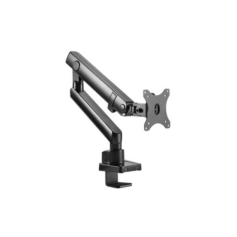 Icy Box IB-MS313-T Single Monitor Arm, up to 32" Monitors, Max 8kg, Spring-Assisted, 90° Swivel, 180° Base Rotate