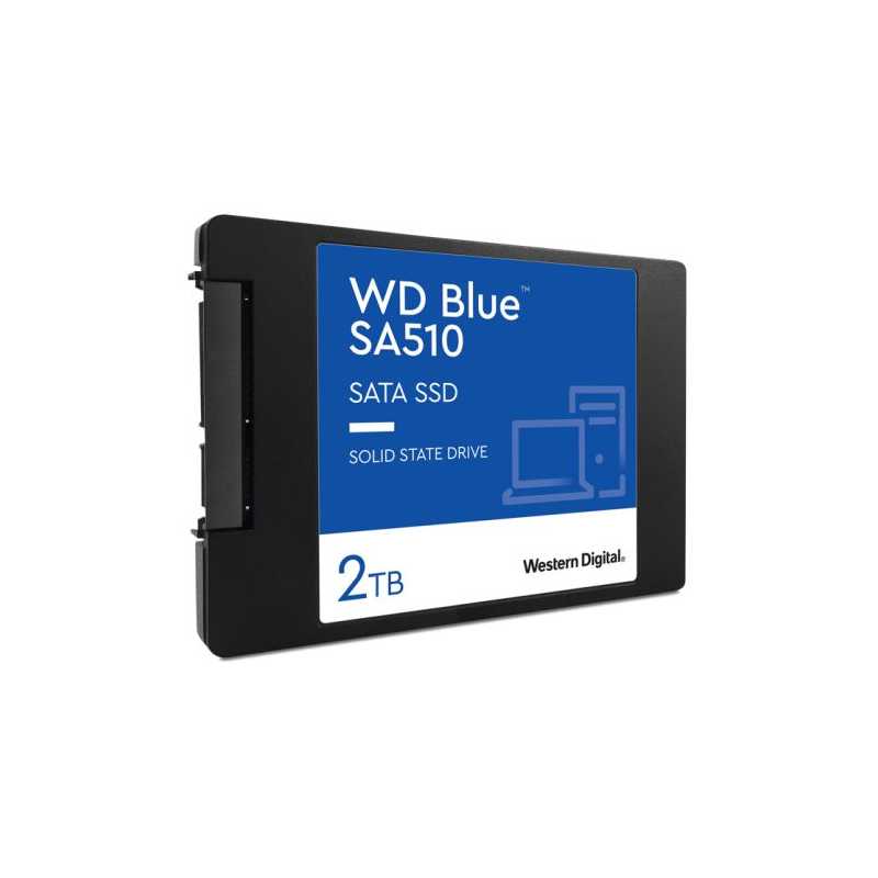 WD 2TB Blue SA510 G3 SSD, 2.5", SATA3, R/W 560/520 MB/s, 87K/83K IOPS, 7mm