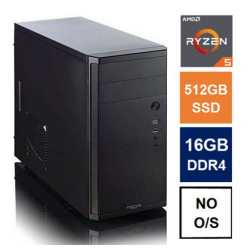 Spire MATX Tower PC, Fractal Core 1100 Case, Ryzen 5 5600G, 16GB 3200MHz, 512GB SSD, Bequiet 450W, No Optical, KB & Mouse, No Op