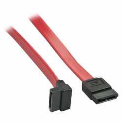 LINDY 33352 0.7m SATA Internal Cable 7 Pin To 90 Deg 7Pin, Compatible with SATA III and backwards compatible with SATA I and II,