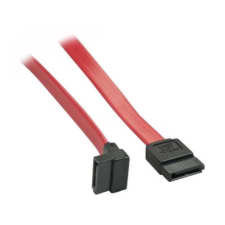 LINDY 33352 0.7m SATA Internal Cable 7 Pin To 90 Deg 7Pin, Compatible with SATA III and backwards compatible with SATA I and II,