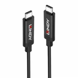 LINDY 43348 3m USB 3.2 Gen 2 C/C Active Cable, Data transfer rates up to 10Gbps, Supports video resolutions up to UHD 8K 7680x43