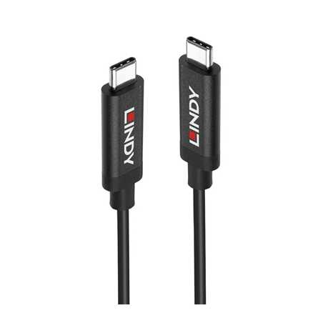 LINDY 43348 3m USB 3.2 Gen 2 C/C Active Cable, Data transfer rates up to 10Gbps, Supports video resolutions up to UHD 8K 7680x43