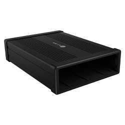 Icy Box (IB-525-U3) External 5.25" SATA Drive Caddy, USB 3.2 Gen 1 Type-A/Type-C, Aluminium