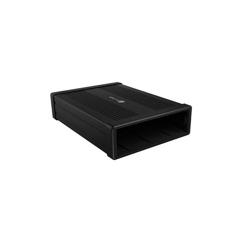 Icy Box (IB-525-U3) External 5.25" SATA Drive Caddy, USB 3.2 Gen 1 Type-A/Type-C, Aluminium