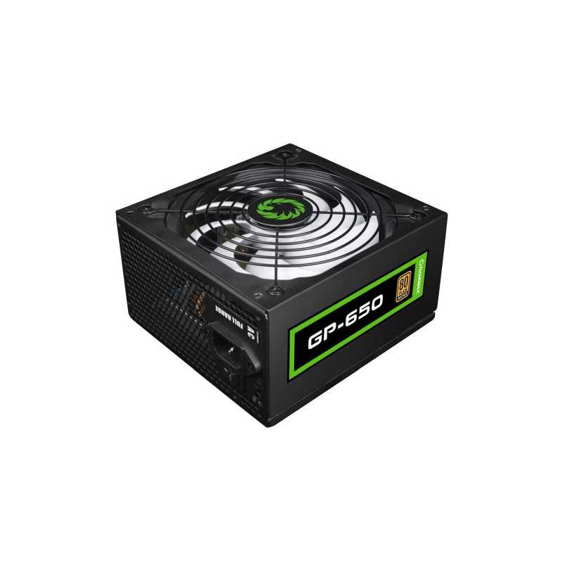 GameMax 650W GP650 Performance PSU, Fully Wired, 14cm Fan, 80+ Bronze, Black Mesh Cables, Power Lead Not Included