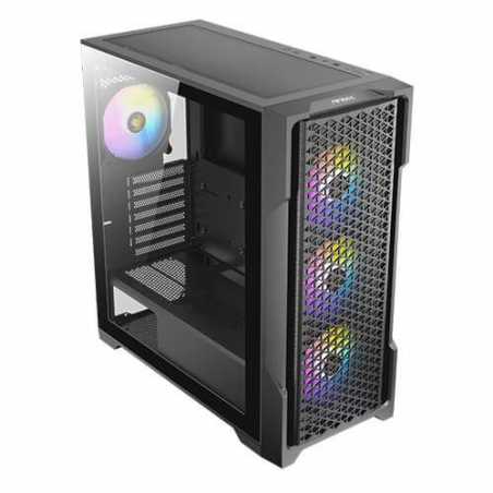 ANTEC AX90 Case, Black, Mid Tower, 1 x USB 3.0 / 2 x USB 2.0, Tempered Glass Side WIndow Panel, Diamond-Shaped Mesh Front Panel 