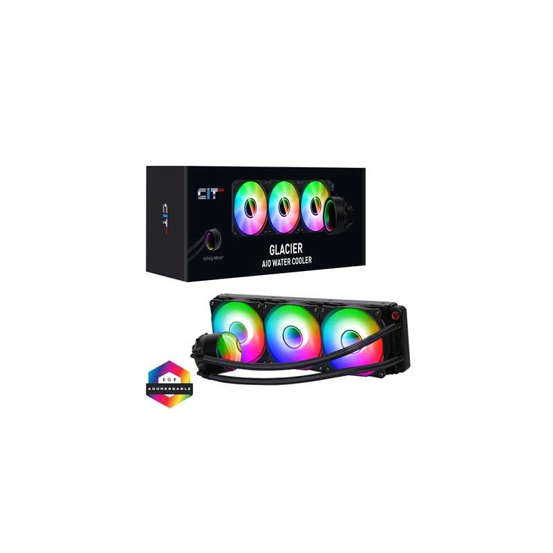 CIT PRO Glacier 360mm ARGB AIO Water Cooler Liquid Cooling System