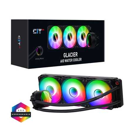 CIT PRO Glacier 360mm ARGB AIO Water Cooler Liquid Cooling System