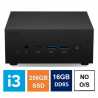 Spire Mini PC, Asus PN64 Case, i3-1220P, 16GB DDR5, 256GB SSD, HDMI, DP, USB-C, 2.5G LAN, Wi-Fi 6E, VESA Mountable, No Operating