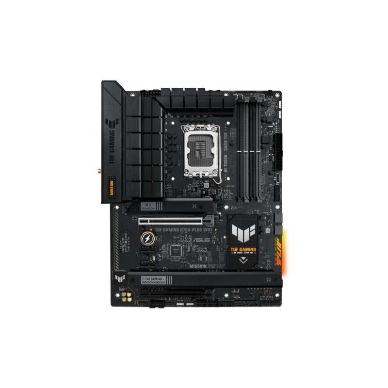 Asus TUF GAMING B760-PLUS WIFI, Intel B760, 1700, ATX, 4 DDR5, HDMI, DP, Wi-Fi 6, 2.5G LAN, PCIe5, 3x M.2, RGB