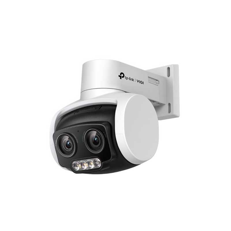 TP-LINK (VIGI C540V) VIGI 4MP Outdoor Full-Colour Dual-Lens Varifocal Pan Tilt Network Camera, PoE, 3x Zoom, Human & Vehicle Cla