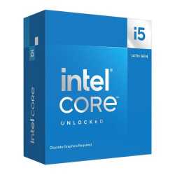 Intel Core i5-14600KF, CPU, 1700, 3.5 GHz (5.3 Turbo), 14-Core, 125W (181W Turbo), 10nm, 24MB Cache, Overclockable, Raptor Lake 