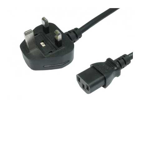 UK Mains to IEC Kettle 10m Black OEM Power Cable