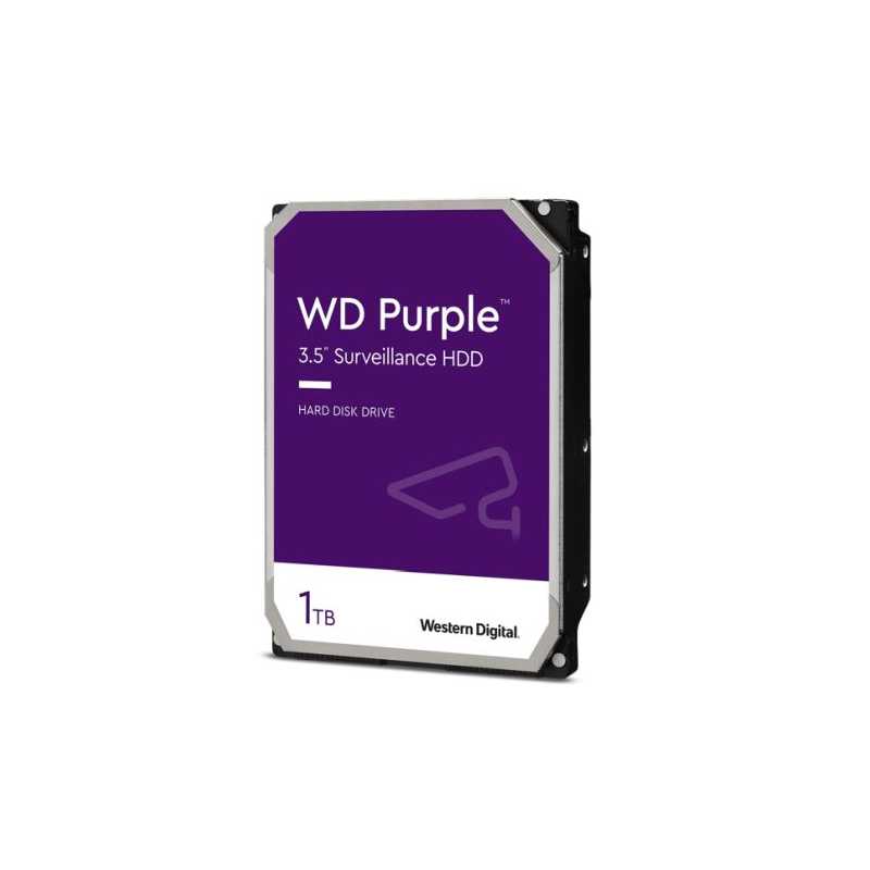 WD 3.5", 1TB, SATA3, Purple Surveillance Hard Drive, 5400RPM, 64MB Cache, OEM